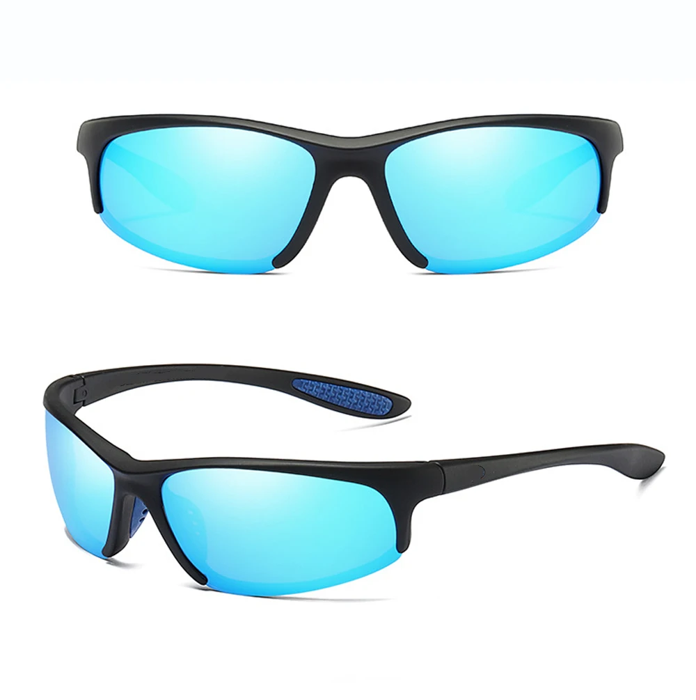 Очки солнцезащитные мужские ультралегкие поляризационные зеркальные в оправе