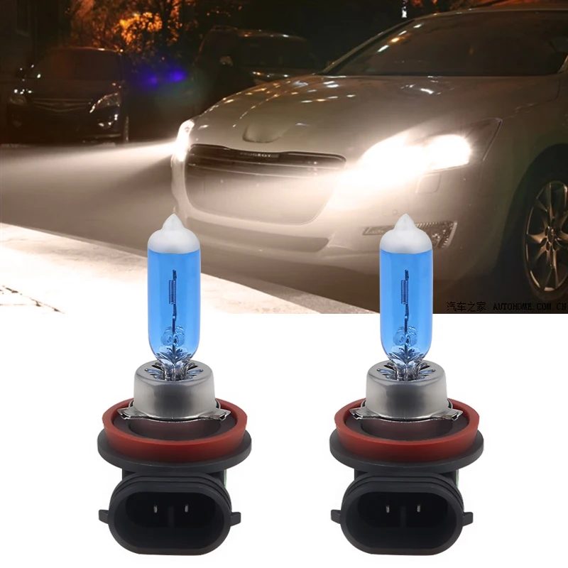 2 шт. супер белые золотые желтые радужные галогенные лампы H11 55 Вт противотуманные