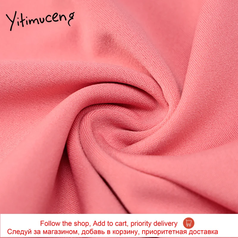 

Yitimuceng Contrast Color Dress Women Patchwork Long Sleeve Party O-Neck Sexy Mini Short Dresses 2021 Spring Summer Fashion New