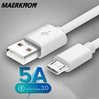 Кабель Micro USB, 5A, для быстрой зарядки Redmi 7 Note 5 мобильный телефон, для Samsung S6, S7, Huawei, Xiaomi, Android
