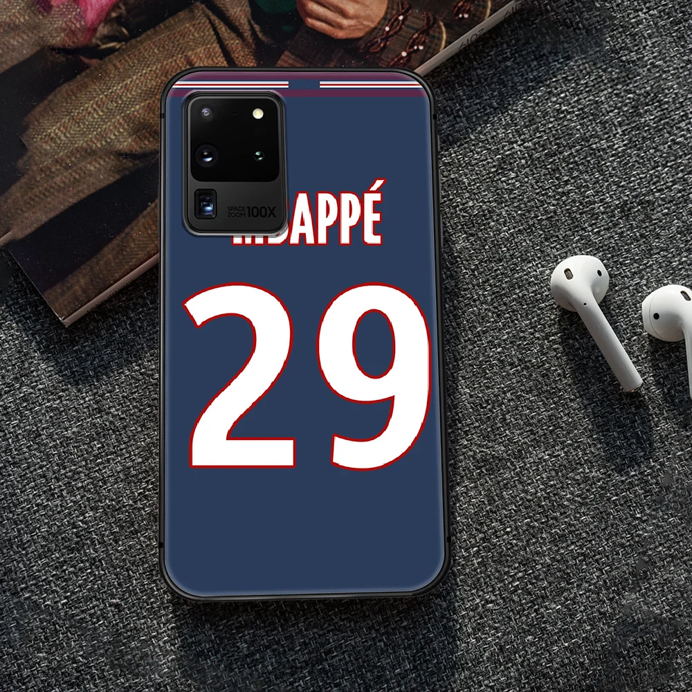 

Mbappe football star 7 Phone Case Cover Hull For Samsung Galaxy S 6 7 8 9 10 e 20 edge uitra Note 8 9 10 plus black cover