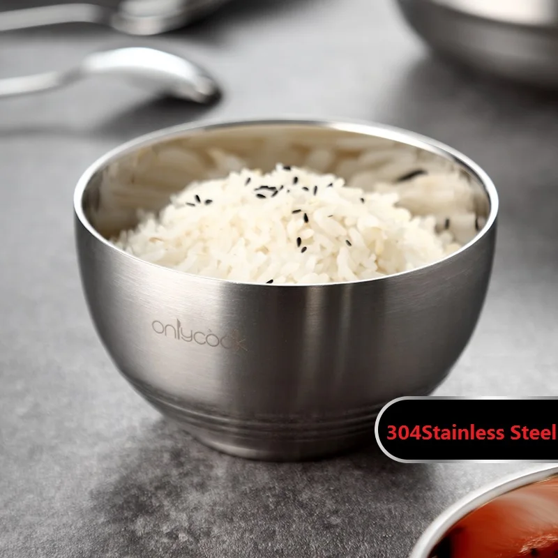 1 шт. SUS 304 чаша из нержавеющей стали анти обжигание осенняя изоляция углубление