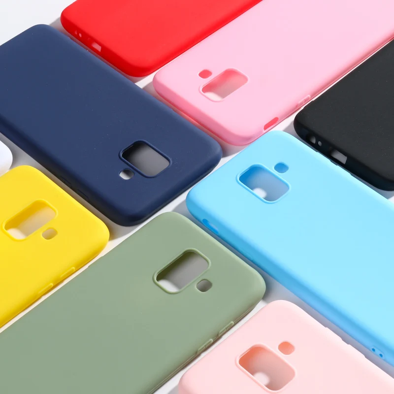 Чехол для телефона Samsung Galaxy A6 2018 задняя крышка SM A600 A600F силиконовые чехлы