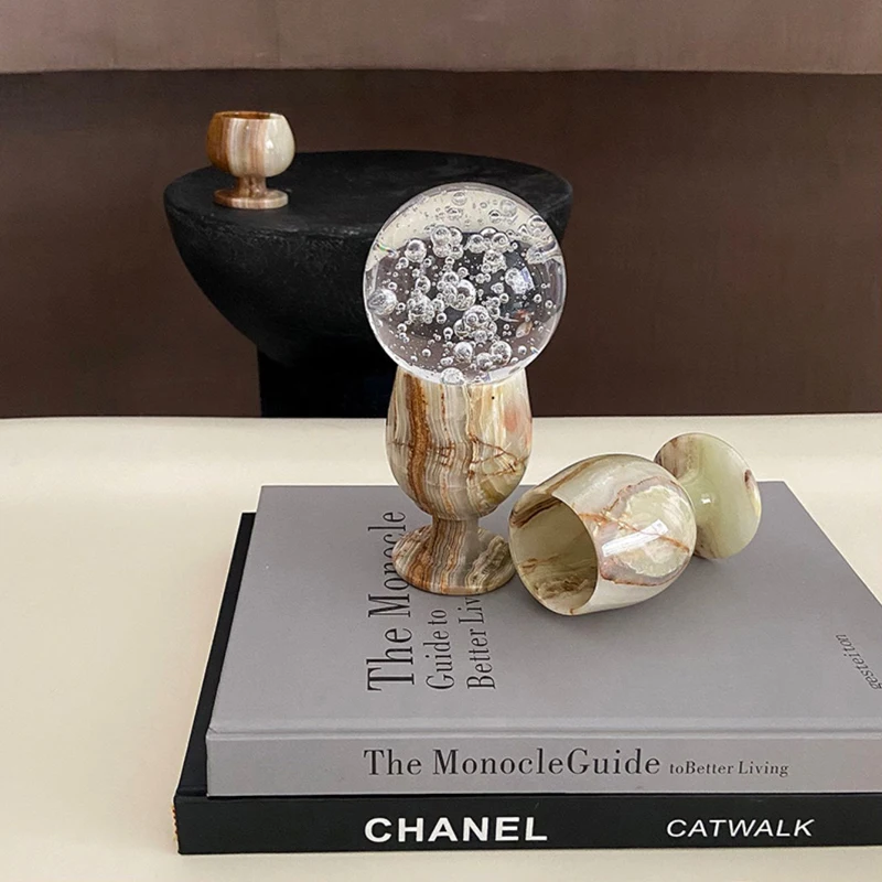 Хрустальный декоративный шар из скандинавского стекла пресс-папье канцелярские