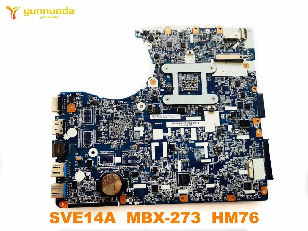 Оригинальная материнская плата для ноутбука SONY SVE14A MBX-273 HM76 протестированная