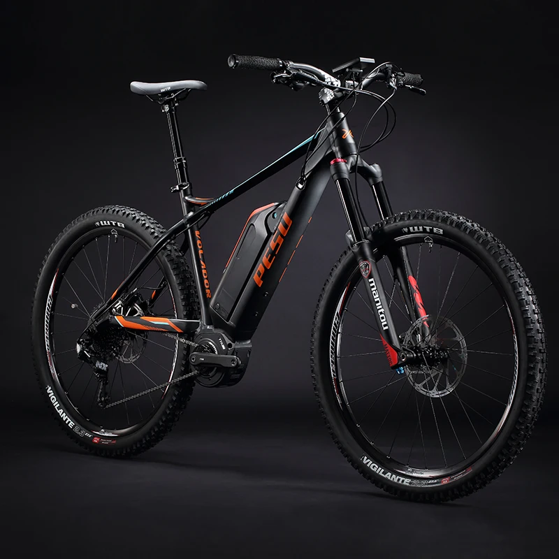 27.5inch AM mountain ebike 350w Mid -motor electric mountian bicycle  PESU voladora 36v lithium battery  SRAM 11 speed Emtb
