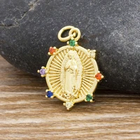 diy jewelry making accessories new trendy popular holy virgin mary pendant religion christian diy charms necklace hand made 2020