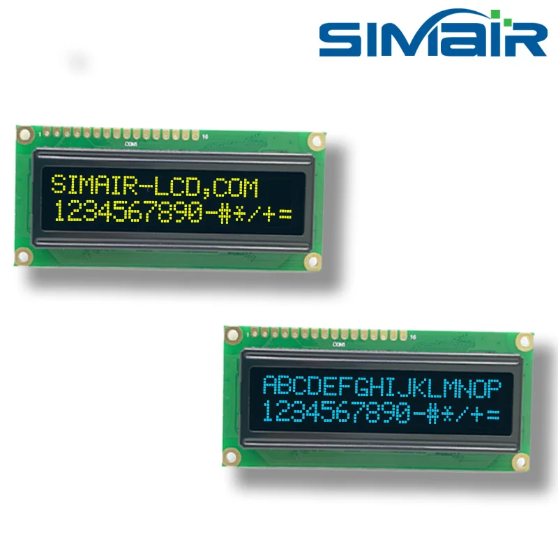 16-контактный 80x36 мм 5 в панели SPI 6800 8080 16*2 16x2 1602 Модуль ЖК-дисплея Charcter WS0010 WEH001602A |