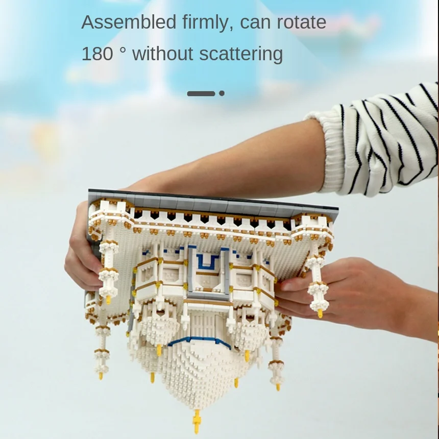 Модель здания замка Тадж Махал совместима с Lego diamond и маленькими частицами