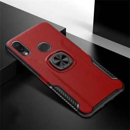 Red Противоударный армированный чехол для Honor 20 View 10 View 20 8A Pro 8X10 Lite 8S с держателем для huawei Y5 Y6 Y7 Y9 Fundas - Цвет: Red