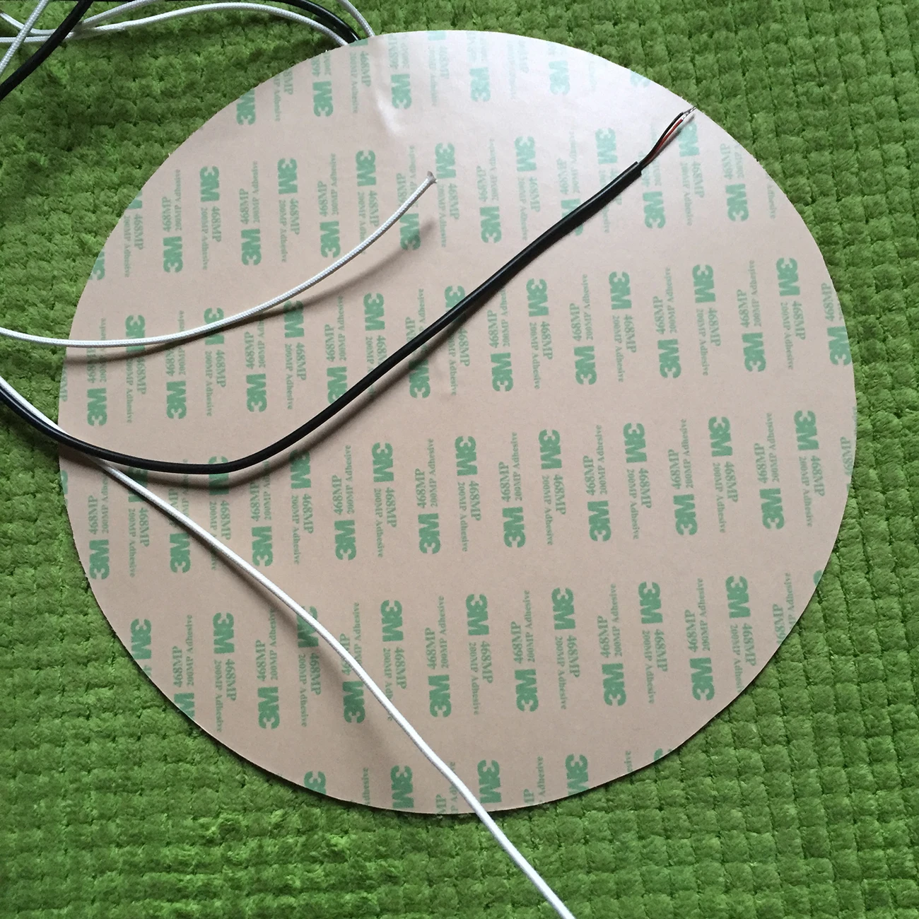Dia 10" 400W 220V w/ 3M PSA &amp; Thermistor, 3D Round 