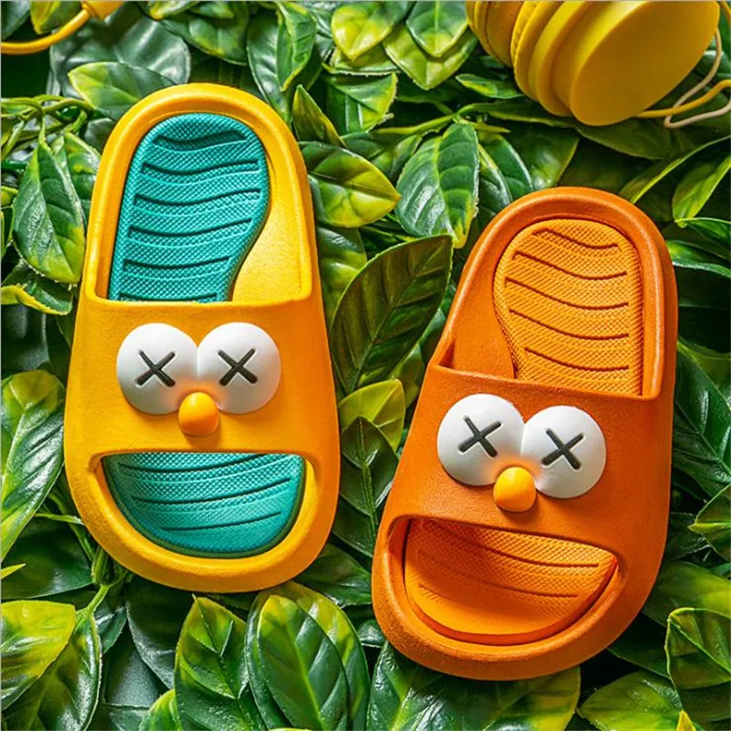 

Girls Cute Cartoon Baby Sandals Slippers For Boys Non-Slip Outside Bathroom Bathing Children Slippers Summer Kids Baby Flip Flop