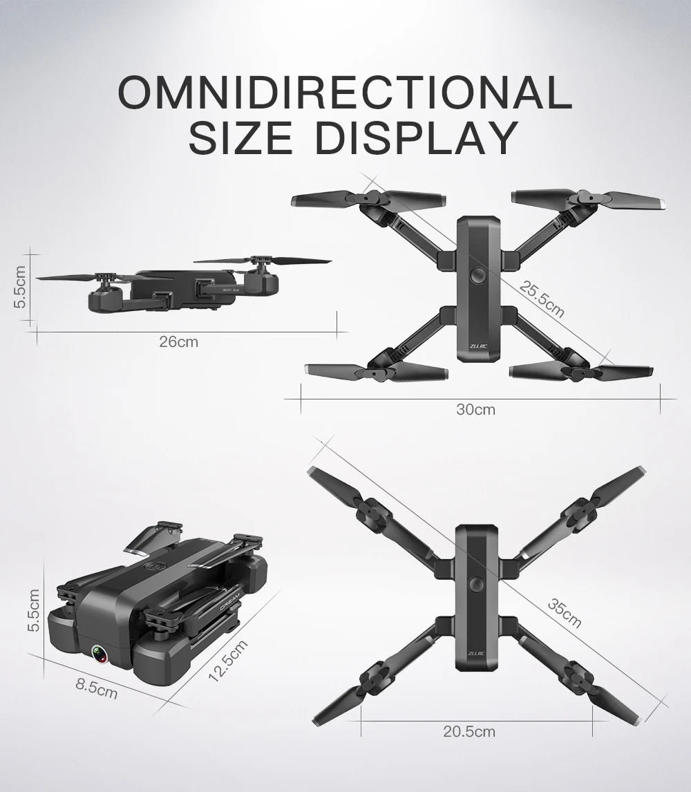 Профессиональный широкоугольный 4K камера wifi FPV RC складной Дрон Безголовый режим оптический поток давление высота удержания Квадрокоптер