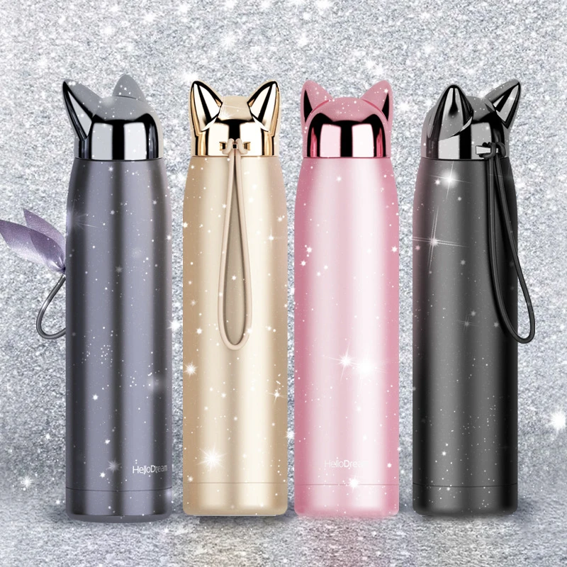 

Lightning Fox Stainless Steel Vacuum Flask 304 Double-layer Vacuum Outdoor Portable Gift Water Bottles New