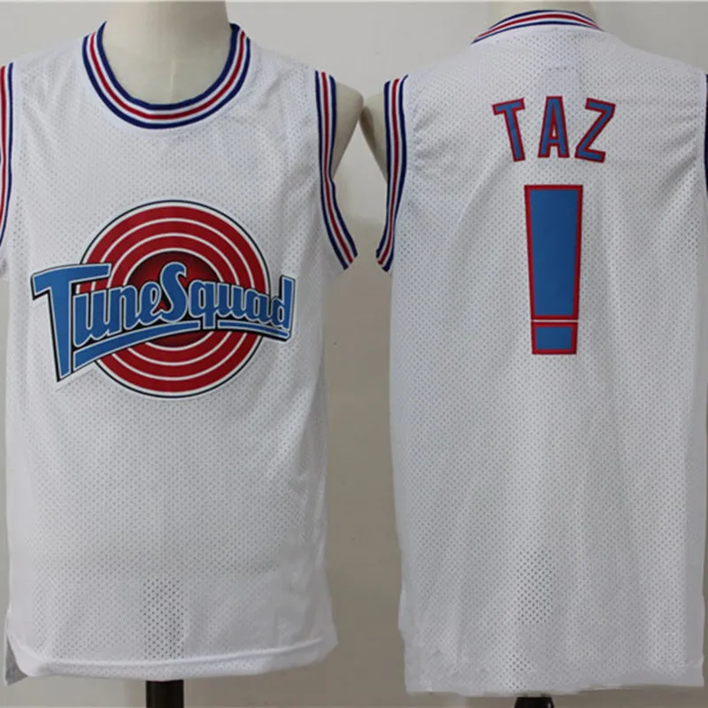 Джерси Space Jam TAZ! Кинофильмы Мелодия отряд Банни Баскетбол Спорт воздух Slam Dunk