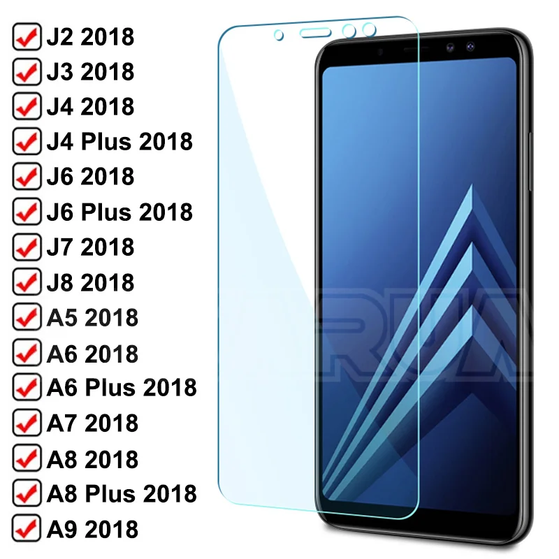 Закаленное стекло для Samsung Galaxy A5 A7 A9 J2 J3 J7 J8 2018 A6 A8 J4 J6 Plus A10 A30 A50 A70 | Мобильные