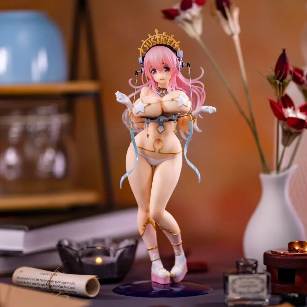 

250mm SoniComi Super Sonico 1/7 Sexy Girl Libra Bikini Anime Figure Balance Complete Model Toy
