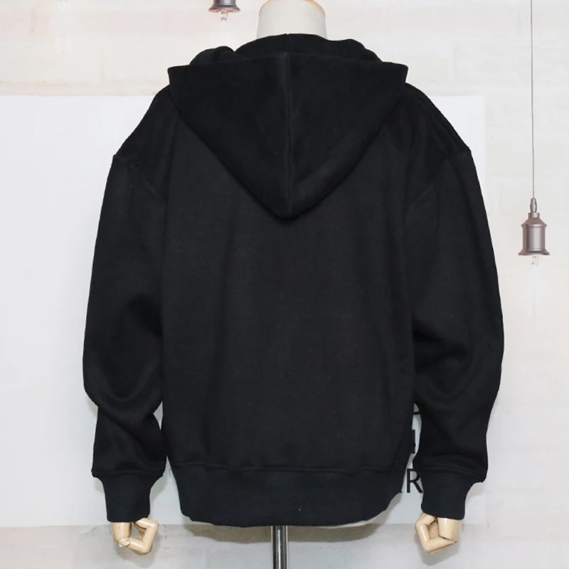 Женские двусторонние толстовки флисовый свитшот с капюшоном пуловер спортивный