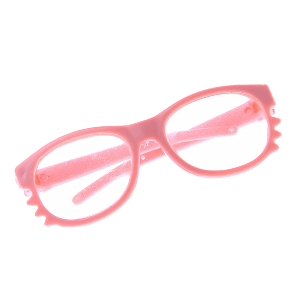 1 Pair of Cute Round Frame / Cat  Glasses for   18'' My Life  Dolls images - 6