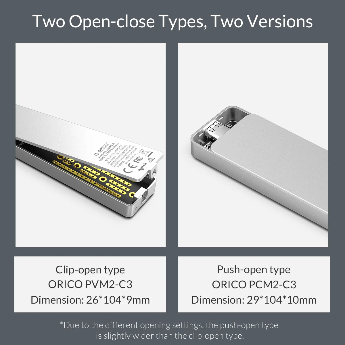 ORICO M.2 SSD корпус USB3.1 Gen2 type-C высокая скорость 10 Гбит/с для NVME PCIE NGFF SATA M/B Ключ SSD диск Алюминиевый жесткий диск коробка