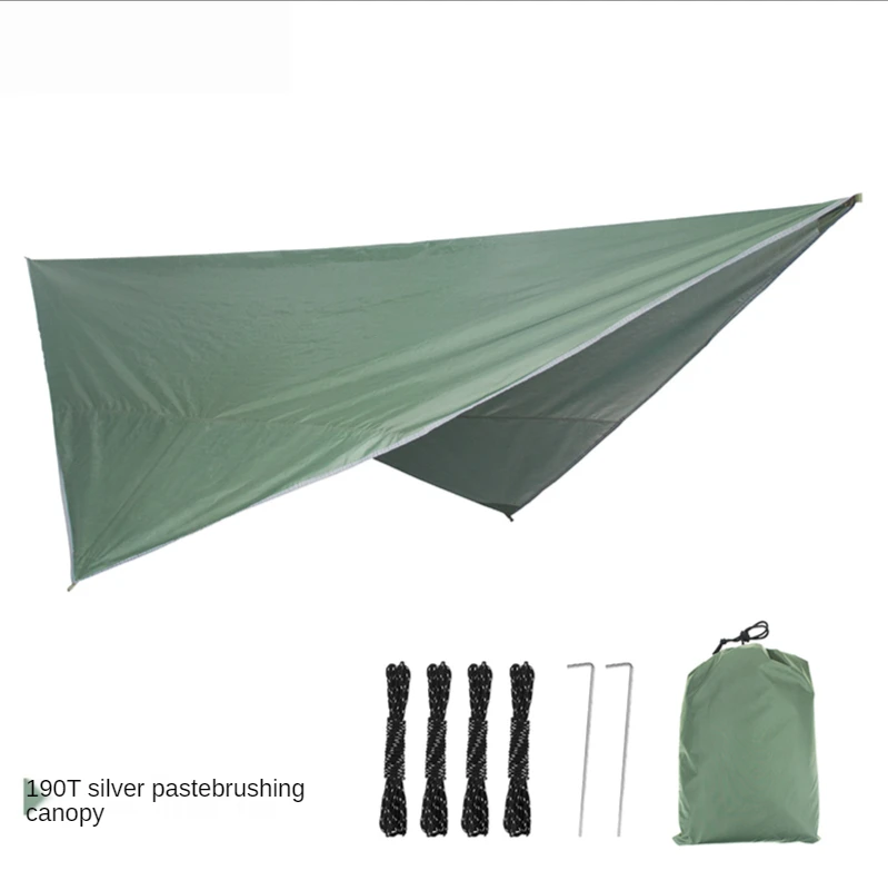 

190T Outdoor Sky, Awning Silvering Process, Camping Hammock Waterproof Rain Shed Beach Umbrella Parasol