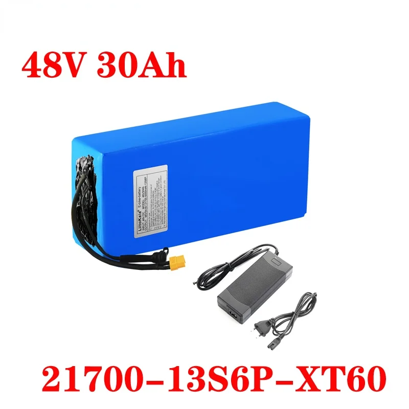 

48V 30Ah 21700 5000mah 13S6P Lithium ion battery Scooter Battery 48v 30ah Electric Bike Battery XT60 48V2A charger