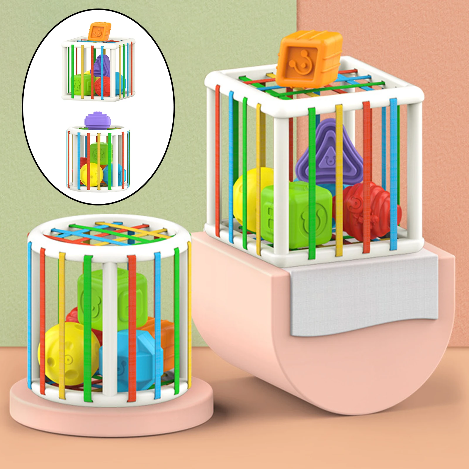 

Cube Toy Color Cognition Game Interactive Toy Montessori Educational Toy Educational Toys for Age 3 4 5 6 7 Years Old