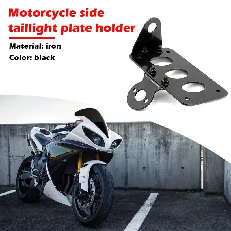 Motorcycle Side Mount License Plate Bracket Kit for Harley Bobber Chopper | Автомобили и мотоциклы