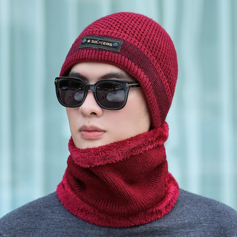 2019 новая зимняя вязаная шапочка шапка шарф перчатки наборы мужские и женские