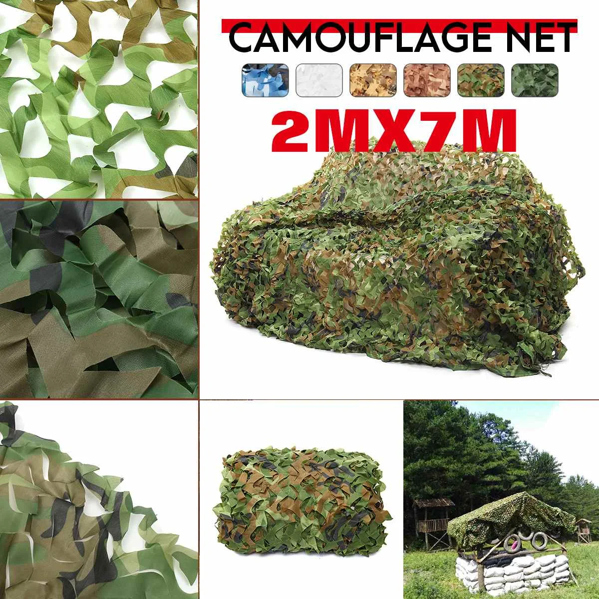 Forest camouflage net rust фото 9