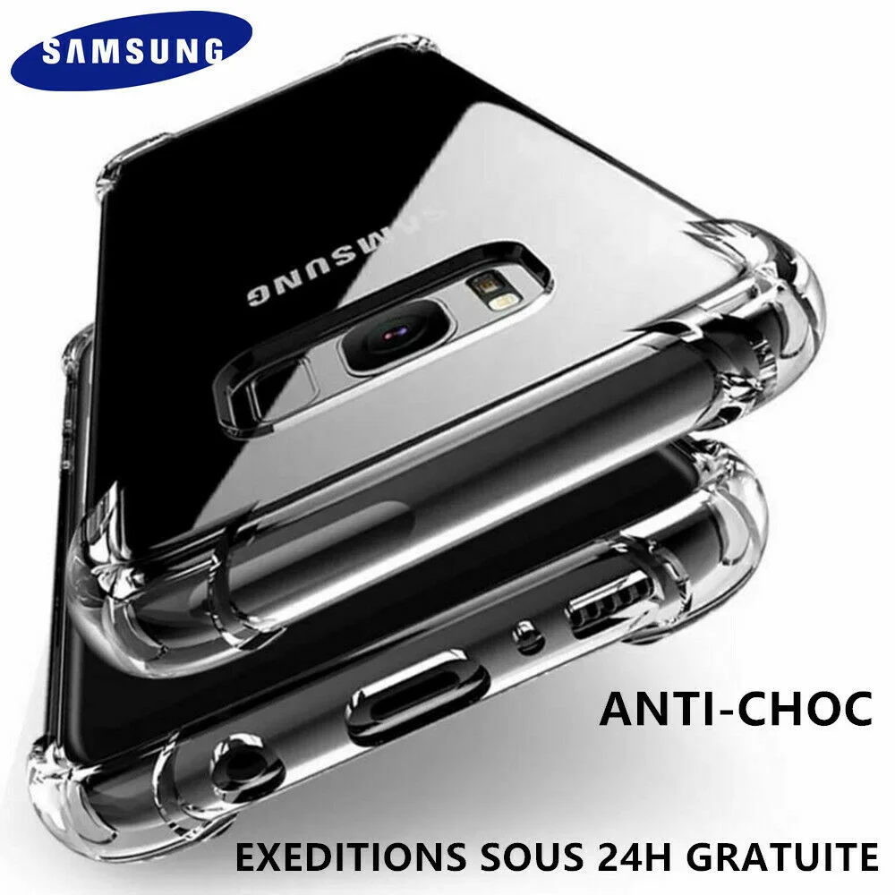 

COQUE SILICONE ANTICHOC SAMSUNG S8 S9 S10 s20 A02s A10 A20e A40 50 A21s A41 A51