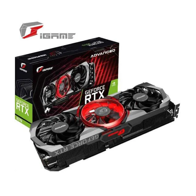 

iGame RTX 3070 Advanced OC 10G 1710-1785Mhz GDDR6X gaming computer graphics card