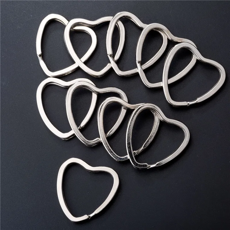 Популярный 5 шт./лот диаметр 32 мм держатель для ключей любовь сердце сплит кольца