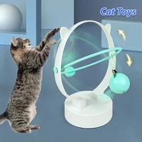 cat toy automatic electric cat training toys cat teaser interactive funny cat bite feather cat toys smart swing pets toys
