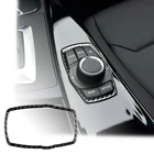 1 шт. Автомобильная панель из углеродного волокна для BMW мультимедийная Кнопка рамка крышка ручка отделка для F10 F20 F30 F34 F07 F25 F26 F15 F16 автомобильные аксессуары