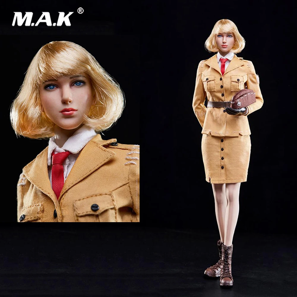 Женский аксессуар для фигуры в наличии 1/6 женская модель головной униформы стиле