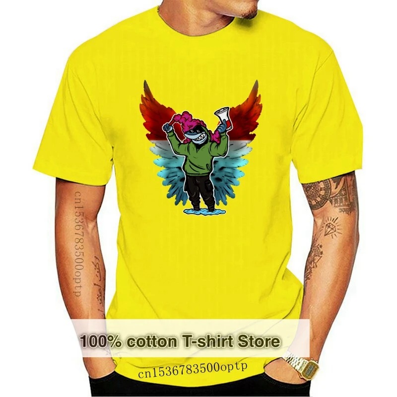 

Футболка с рыбами и флуганом, лучшая футболка из 2019 хлопка, милая Классическая Летняя футболка европейского размера, оригинальная трикотаж...