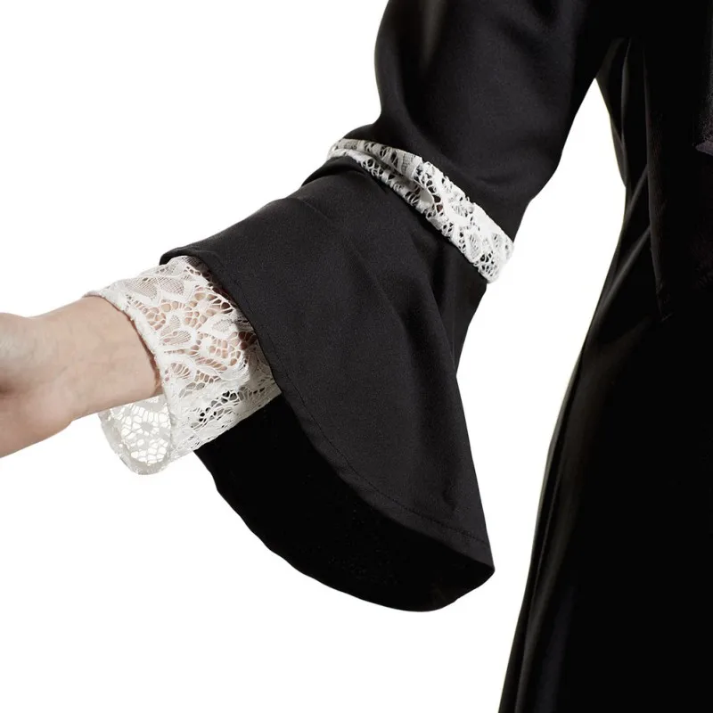 Abaya мусульманское длинное платье Amira Khaleeji Jilbab кружевное в пол с длинным рукавом