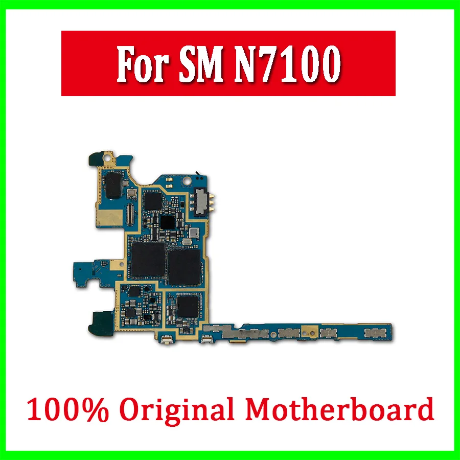 2 шт./лот оригинальная разблокированная материнская плата для samsung Galaxy Note N7100 с