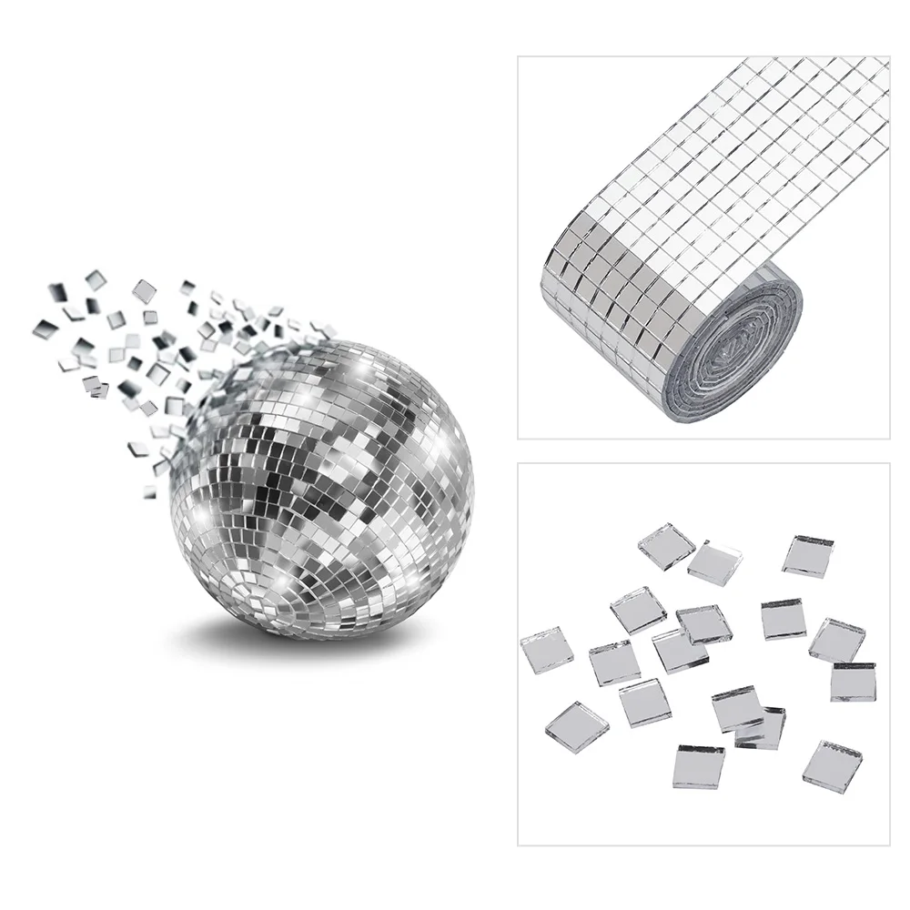 Self-Adhesive Mini Square Glass Real Mirrors Mosaic Tiles Decorative Craft Wall Stickers for DIY Handmade Home Decoration | Дом и сад