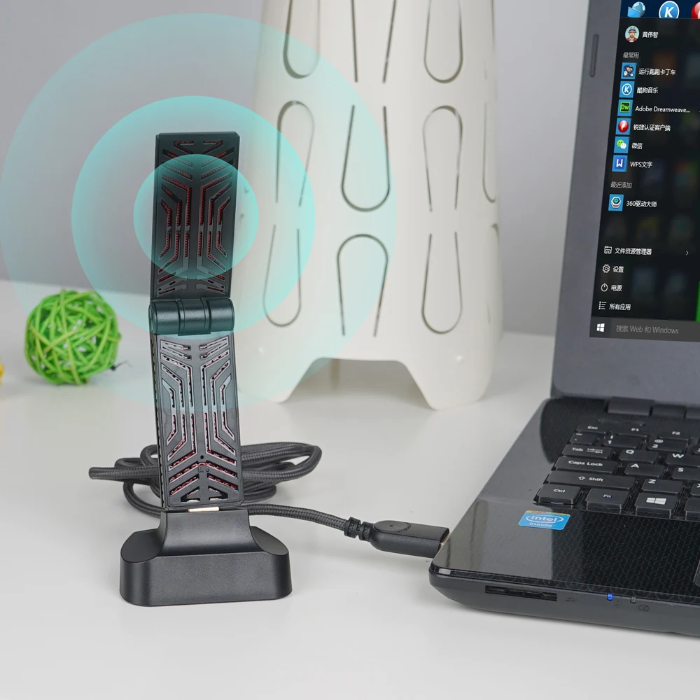 Wavlink AC1900 двухдиапазонный USB 3,0 адаптер 5 ГГц 1900 Мбит/с Wifi Антенна Dongle 2,4G 802.11AC Wi-Fi приемник беспроводной сетевой адаптер