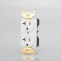 audiocrast hi end beryllium copper gold plated ac power receptacle wall outlet power distributor
