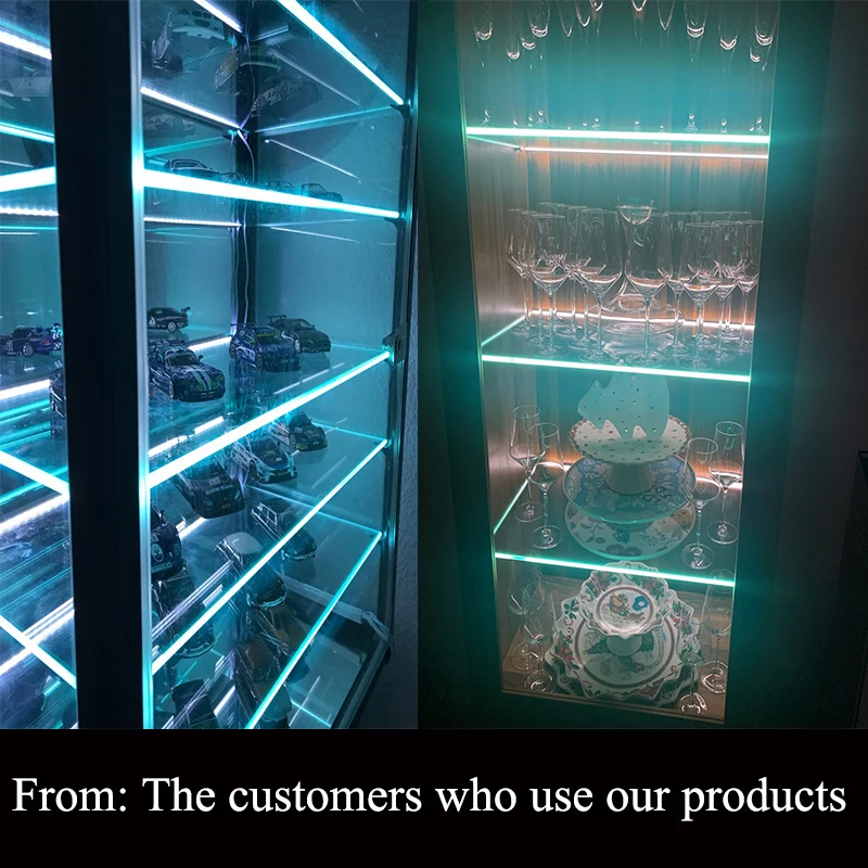 Светодиодный слой для шкафа стеклянная полка алюминиевая лента с зажимом 8-9 5 мм |