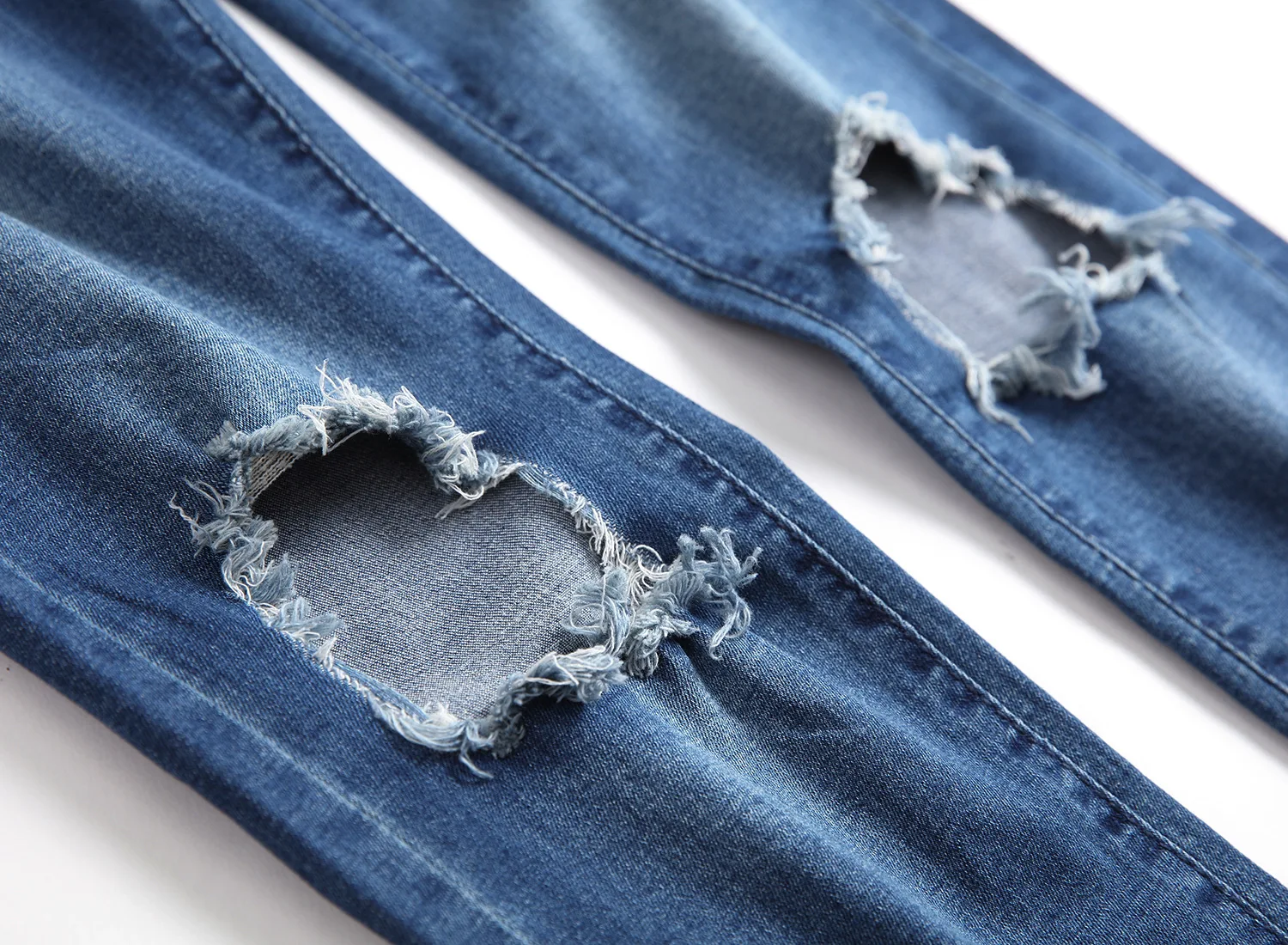 Мужские джинсы одежда 2021 рваные штаны с рваными дырками мужские однотонные