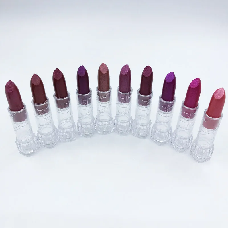 

Diamond Glitter Lipstick Waterproof Pigment Color Mermaid Shiny Metallic Lipsticks Luxury Cosmetic Long Lasting Lip Stick TSLM1