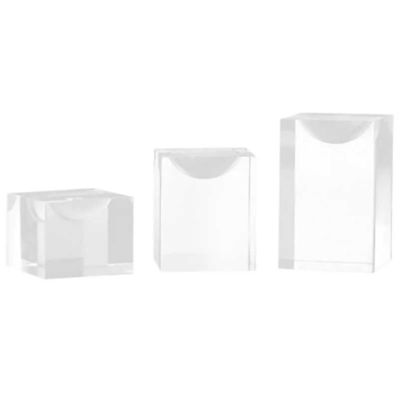 

Acrylic Square Jewelry Stand Photography Props Cosmetics Ring Display Stand Necklace Jewelry Display Stand