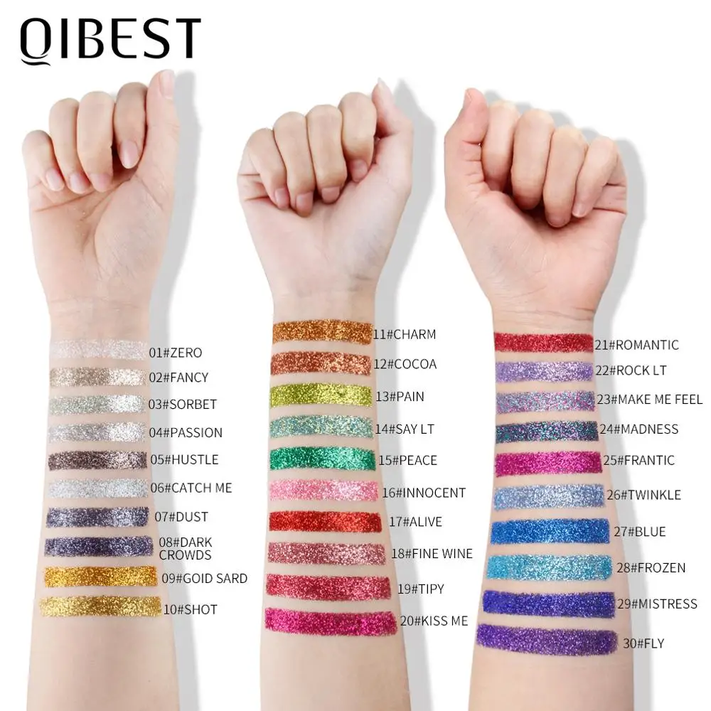 3 г блестящие тени для век рассыпчатая пудра мерцающие пигментные макияж