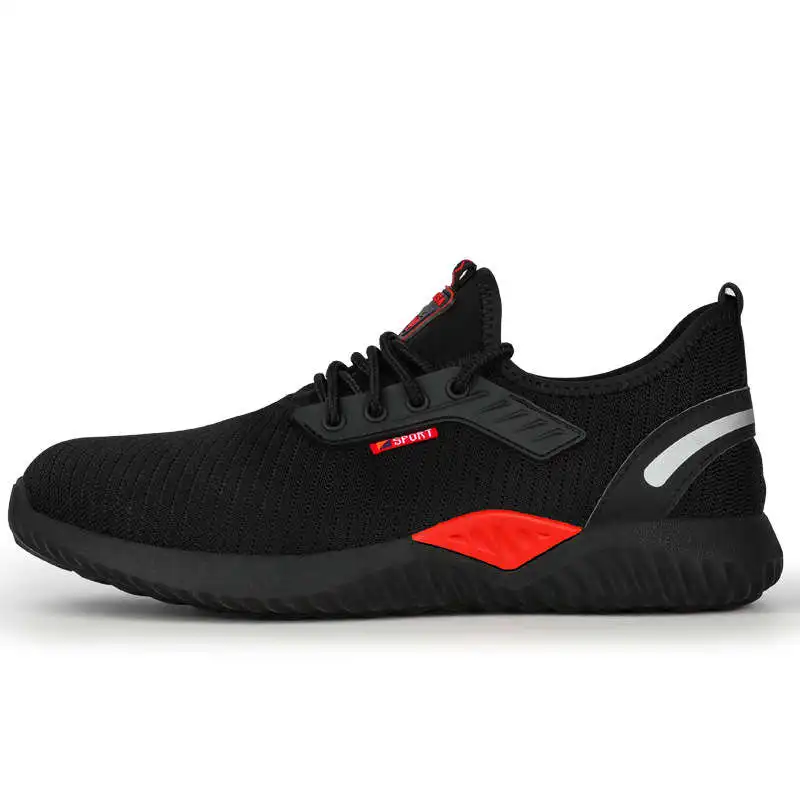2020 safety shoe men toe steel indomitable work shoes anti-knock construction boots for breathable lightweight sneakers | Обувь