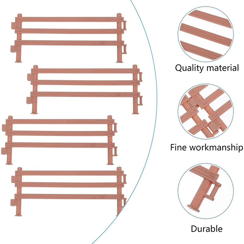20 шт Мини забор Пластик сад игрушки Цветущий панели животноводческая ферма