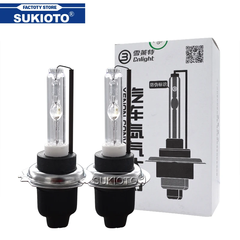 Оригинальная ксеноновая лампа SUKIOTO 35 Вт Cnlight H1 5000K H7 H11 6000K HB3 9005 HB4 D2H 4300K HID